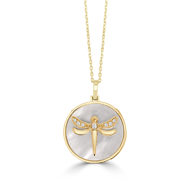 Happy Dragonfly Necklace