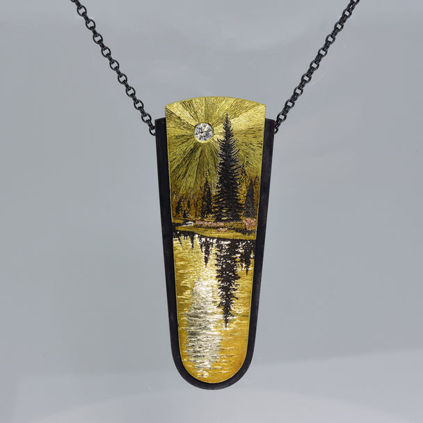 Mirror Lake Pendant Necklace