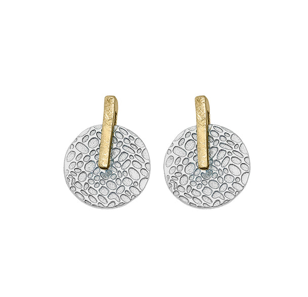 Silver Kymbal Earrings