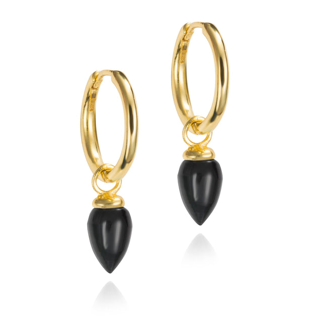 Black Onyx Pendulum Earrings