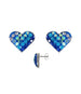 Heart Post Earrings D