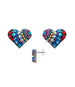 Heart Post Earrings L