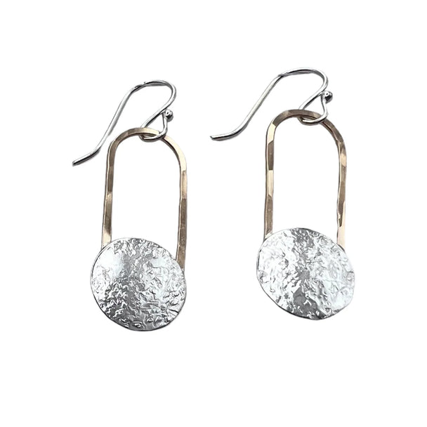 Large Dangling Moon Earrings
