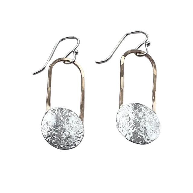 Large Dangling Moon Earrings