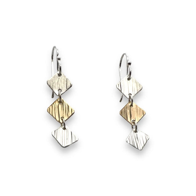 Small Anomaly Mixed Metal Earrings