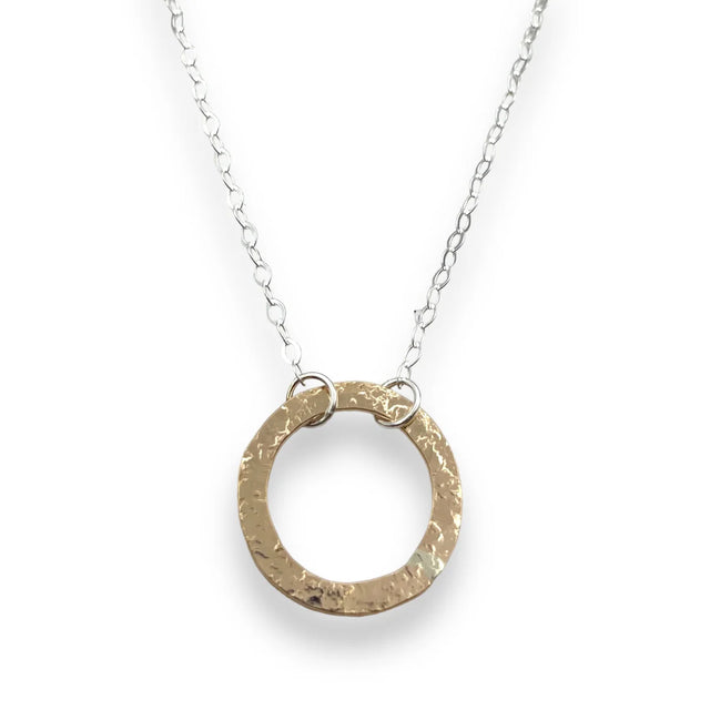 Sacred Circle Mixed Metal Necklace