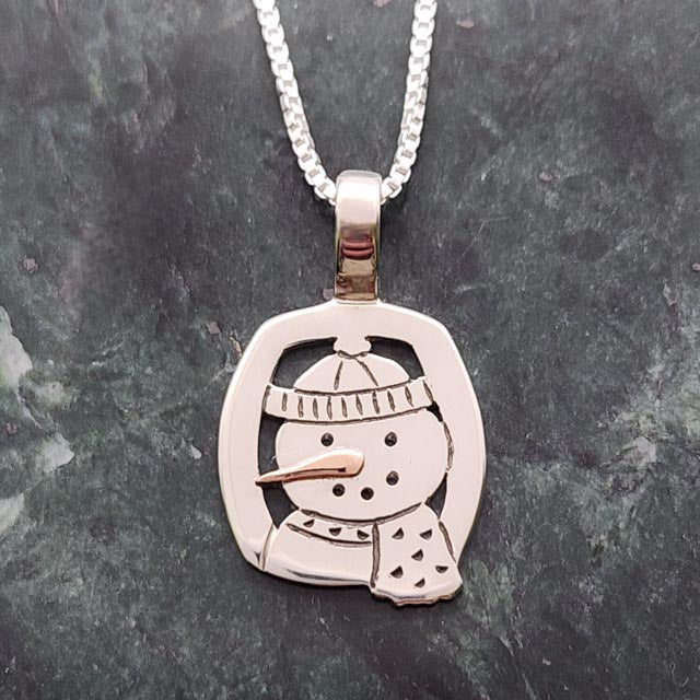 Snowman Necklace