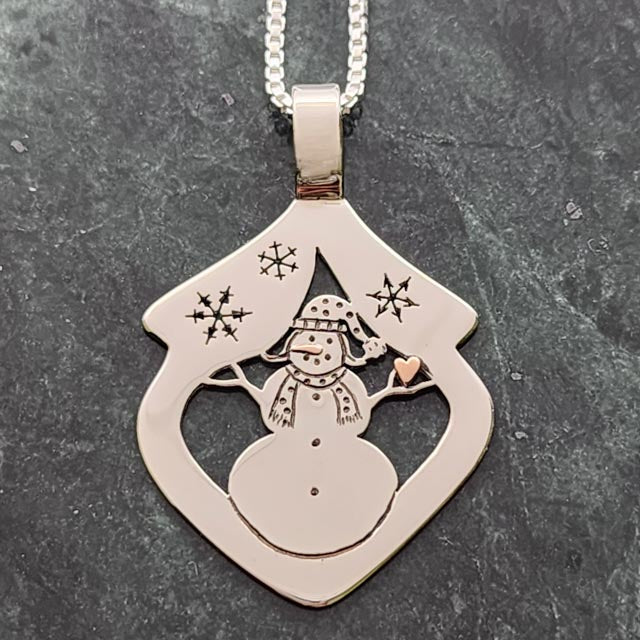 Have A Heart Snowlady Necklace