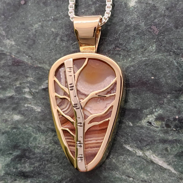 Lacy Birch Tree Necklace