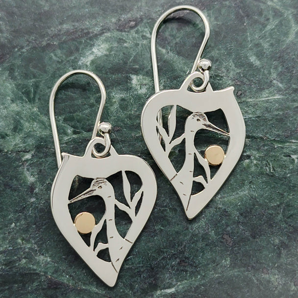 Sandhill Crane Earrings