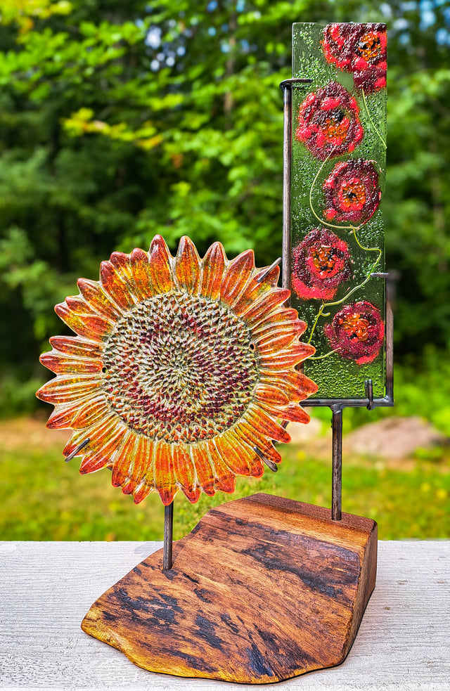 Poppies & Sunflower
