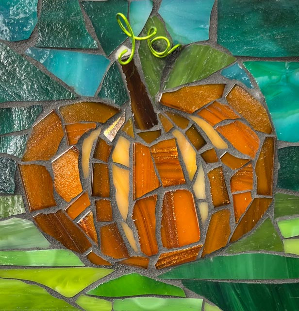 Pumpkin II Mosaic Wall Hanging