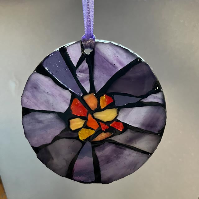 Purple Flower Ornament
