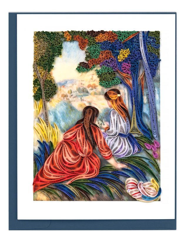 Quilled "In the Meadow" by Renoir Greeting Card