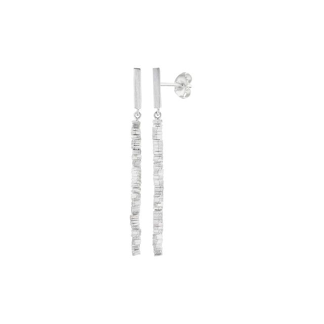 Dangling Threaded Square Earrings