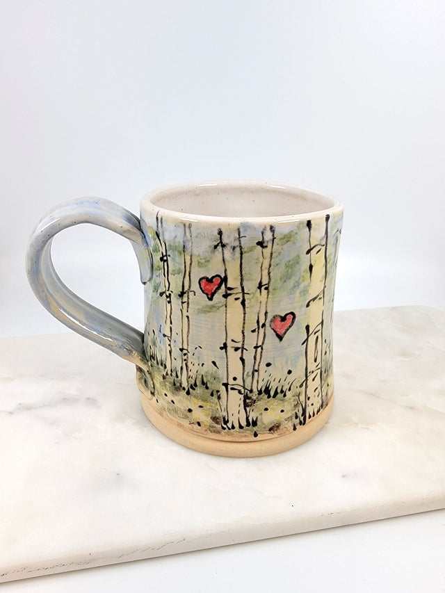 Heart Birch Mug