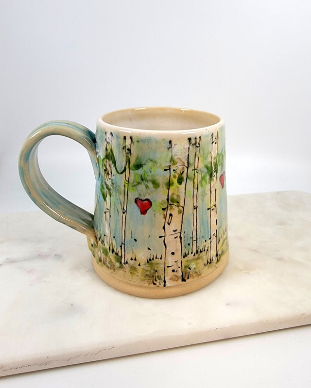 Heart Birch Mug