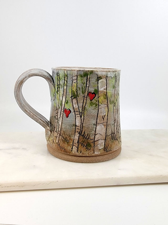Heart Birch Mug