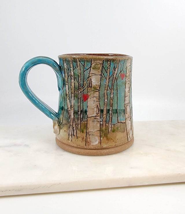 Heart Birch Mug