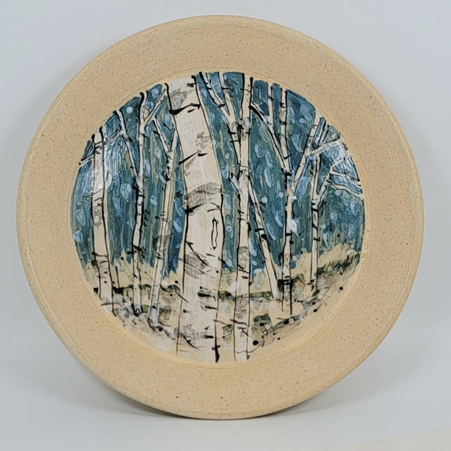7" Winter Birch Plate