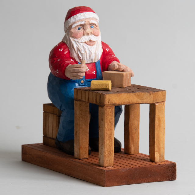 Carving Santa