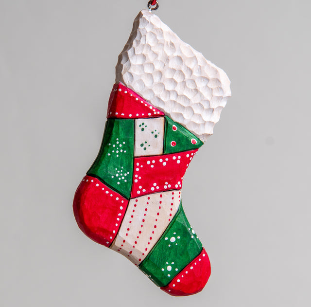 Quilt Stocking Ornament