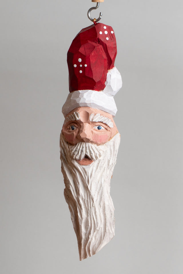Santa On Corner Ornament