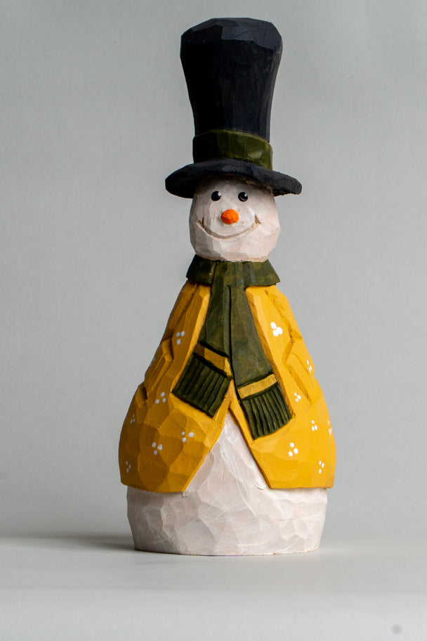 Green and Gold Snowman