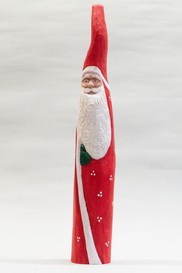 Tall Santa with Curly Beard