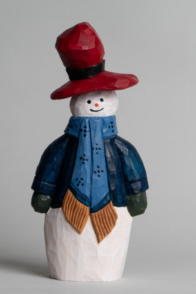 Blue Jacket Snowman