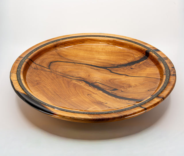 Crabapple Platter with Galena Inlay