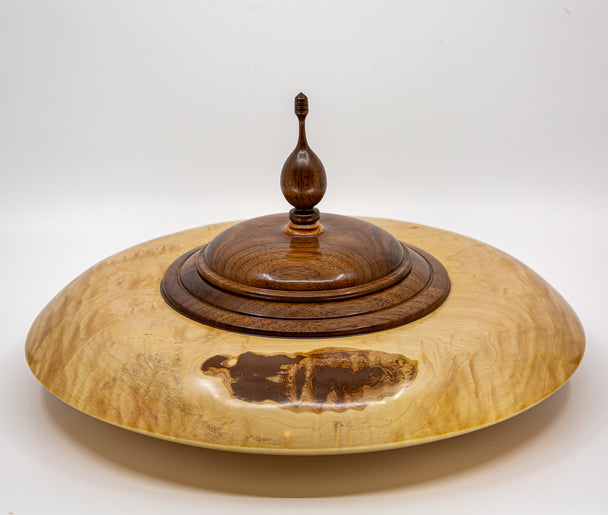 Norway Maple Vessel with Walnut Accents