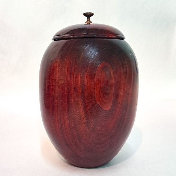 American Elm Vase with Mahogany Stain