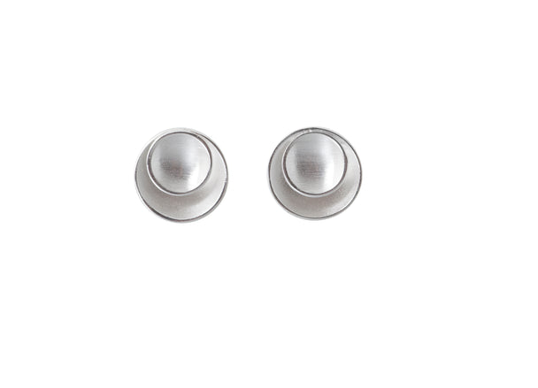 Nested Concave Circle Earrings