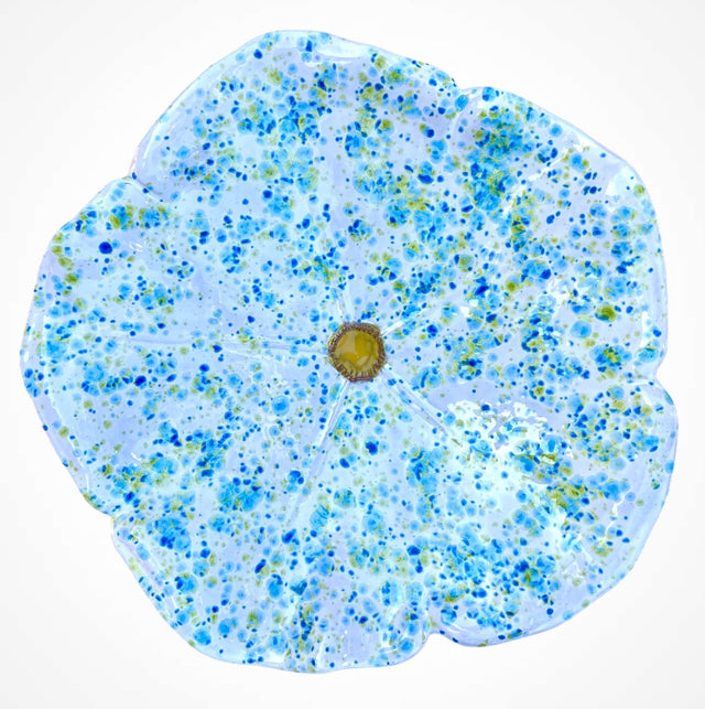 Petunia White Speckle Bird Bath Bowl