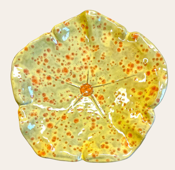 Citrus Speckle Bird Bath Bowl
