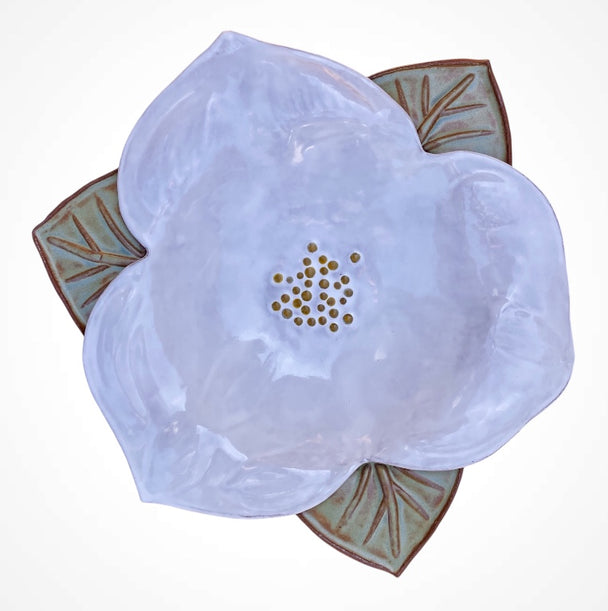 Trillium White Bird Bath Bowl