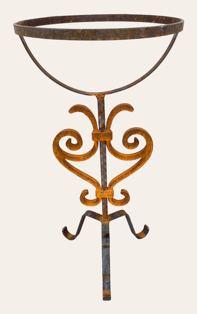 Medium Birdbath Base - Harp Medalion