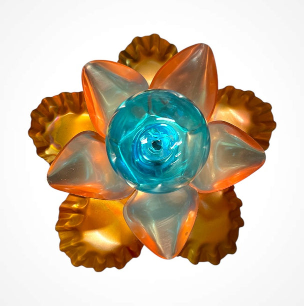 Copper Flower Sculpture