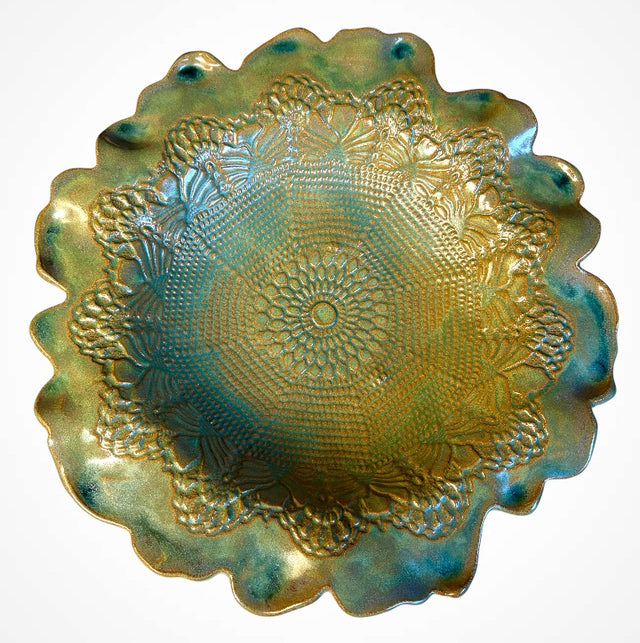 Moss Queens Lace Bird Bath Bowl