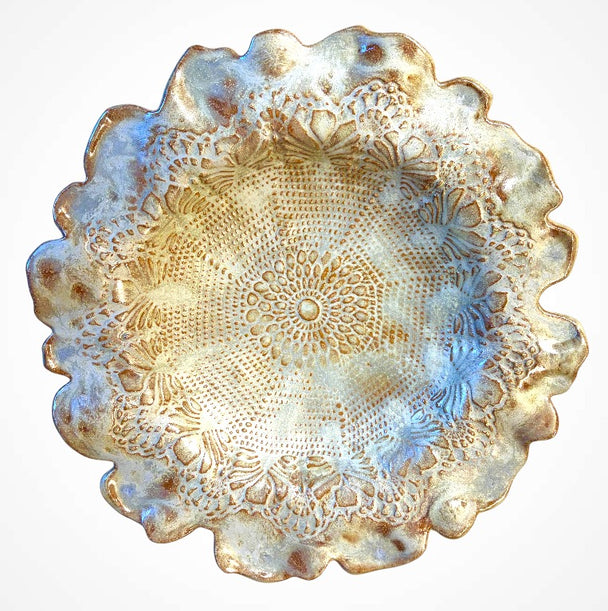 Ice Queens Lace Bird Bath Bowl