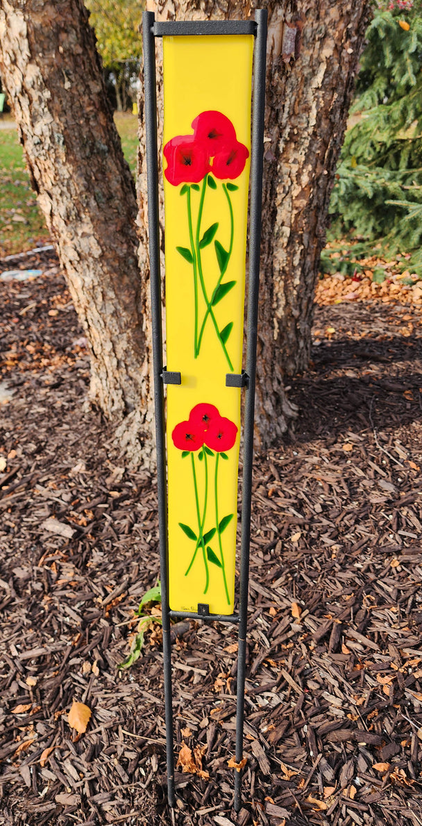 "Red Bouquet" Outdoor Garden Stake