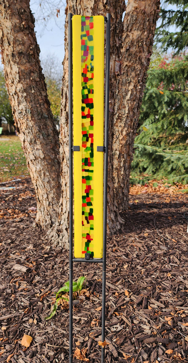 "Stained Glass" Outdoor Garden Stake