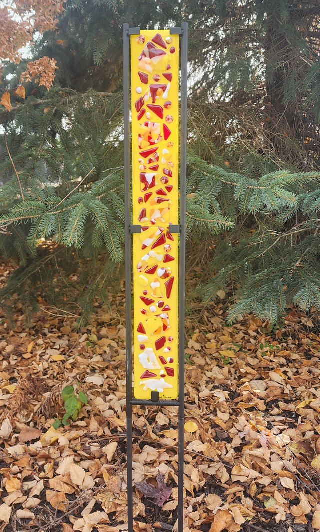 "Broken and Beautiful" Outdoor Garden Stake