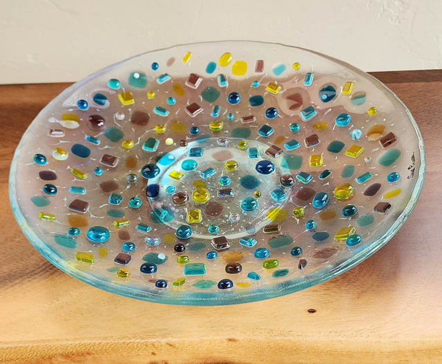 "Can U See Me" Fused Glass Bowl