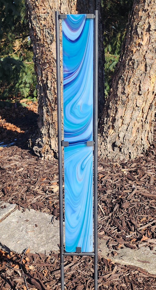 "Blueberry Swirl" Outdoor Garden Stake