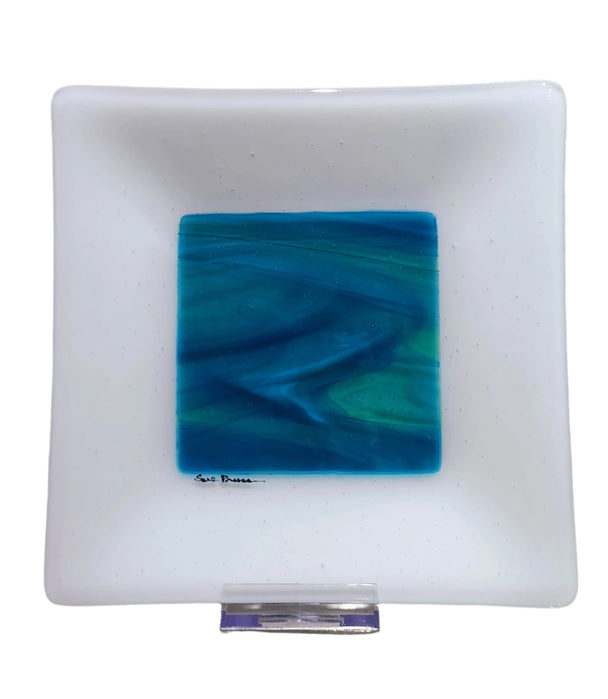 "Hypnotized" Fused Glass Plate