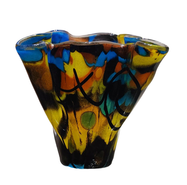 "Kaleidoscope" Fused Glass Vase