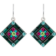 Emerald La Dolce Vita Diagonal Earrings