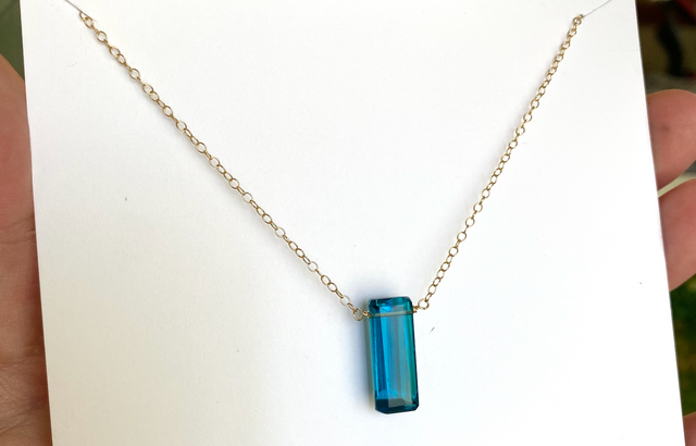 Blue Topaz Necklace